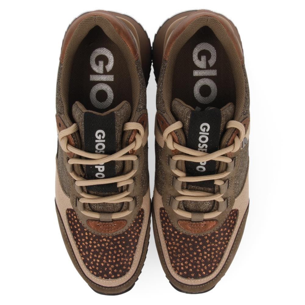 Gioseppo_ Sneakers taupe con brillos - Imagen 4