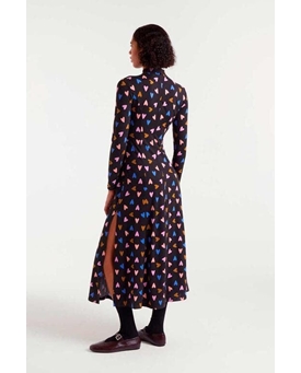 54C/12109_ Vestido midi estampado corazones - Imagen 2