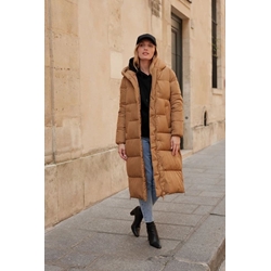 Abrigo acolchado camel - Imagen 1