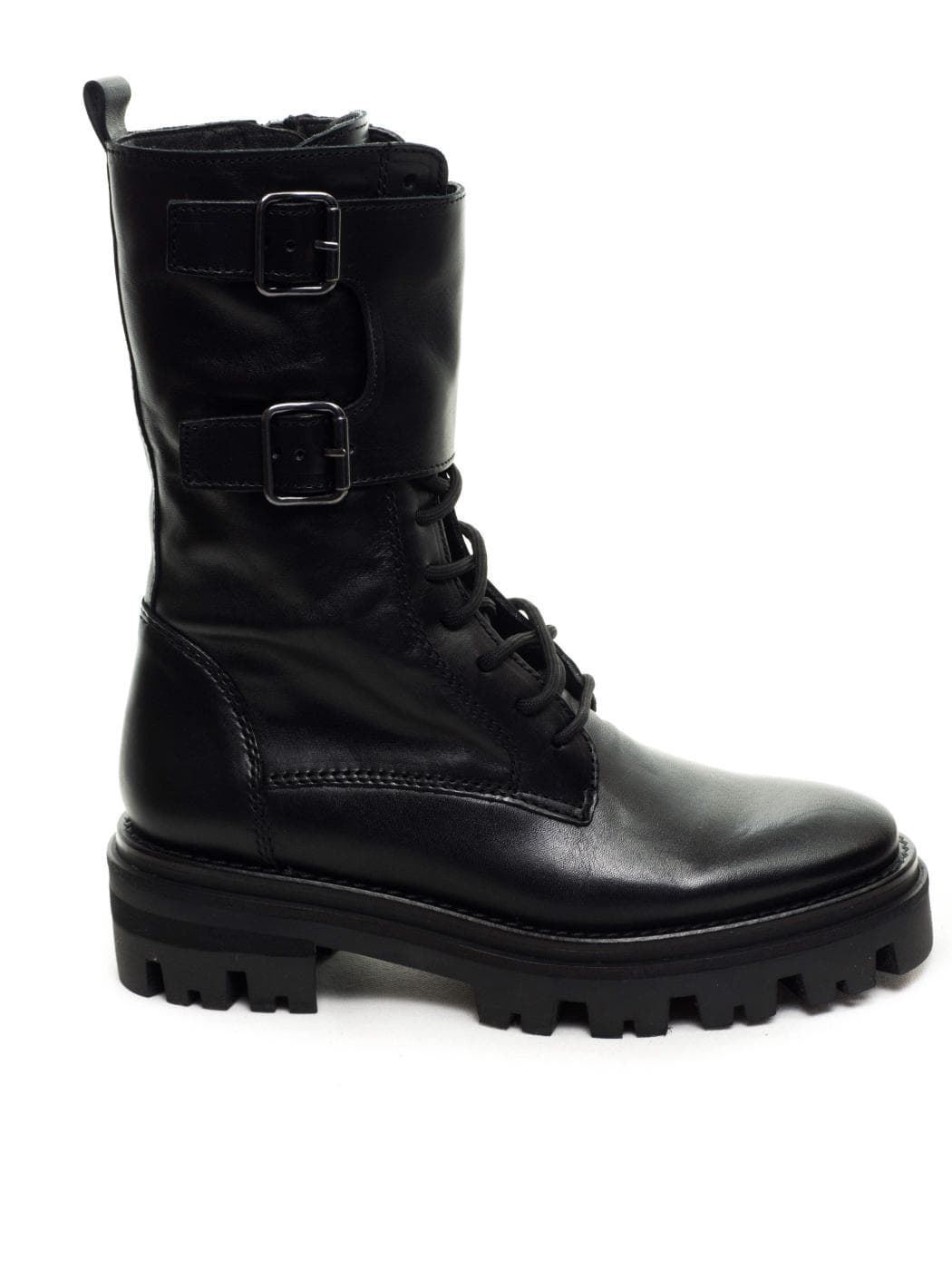 Alpe_ Bota estilo militar negro - Imagen 1