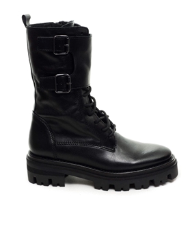 Alpe_ Bota estilo militar negro - Imagen 1