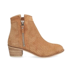 Alpe_ Botín Nelly piel serraje camel - Imagen 1