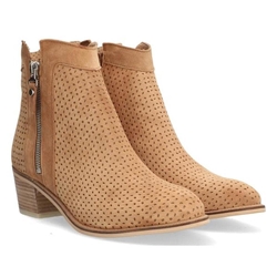 Alpe_ Botín Nelly piel serraje camel - Imagen 2
