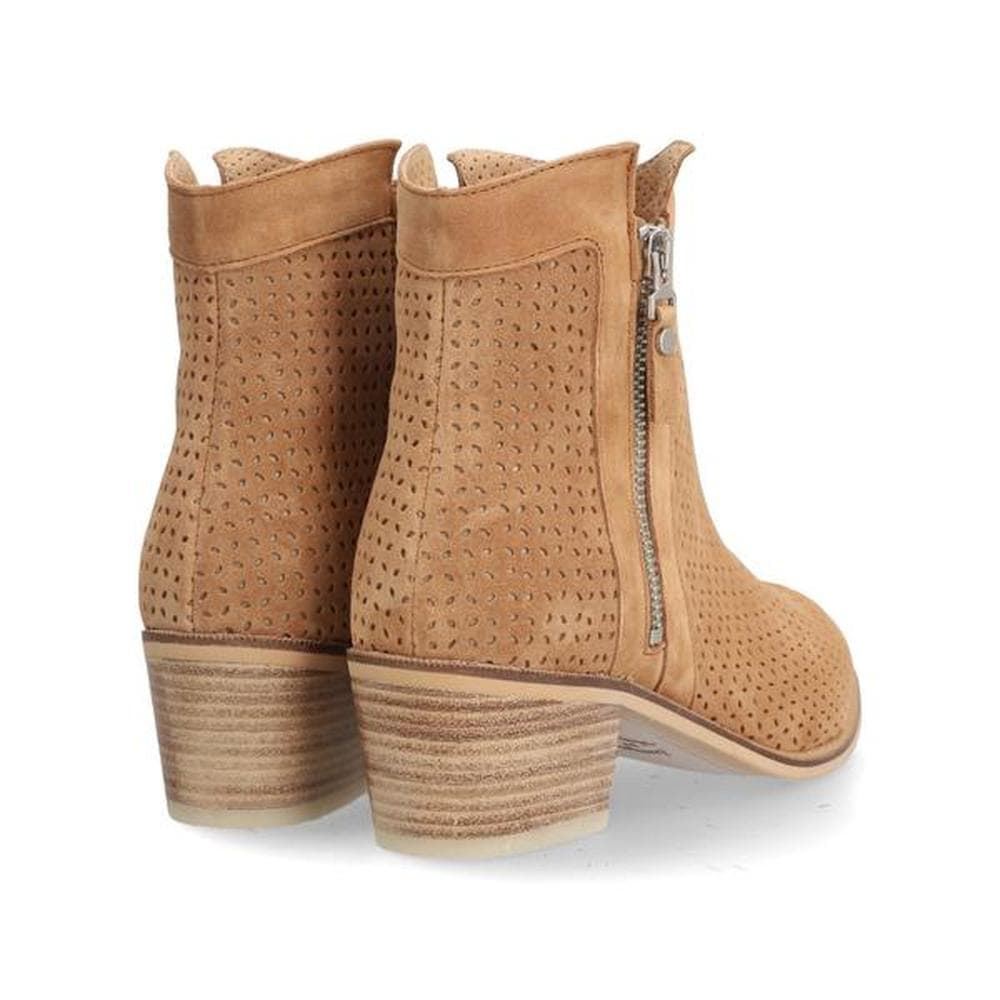 Alpe_ Botín Nelly piel serraje camel - Imagen 3