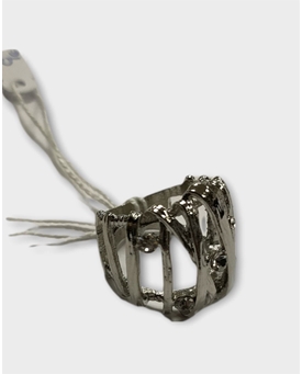 Anillo bisutería plateado - Imagen 1