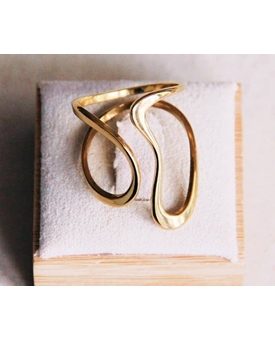 Anillo retro llamativo acero inoxidable - Imagen 1