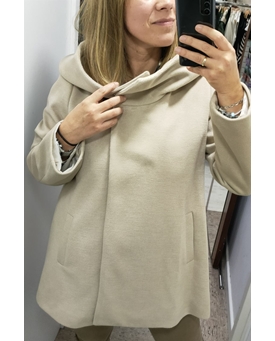 Arggido_ Abrigo punto beige - Imagen 2