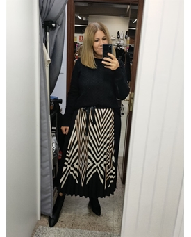 Arggido_ Falda plisada larga - Imagen 1