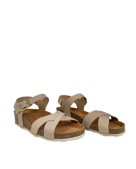 Autenti_ Sandalia bio con cuña en topo - Imagen 2