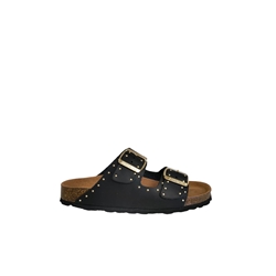 Autenti_ Sandalia bio tachuelas en negro - Imagen 1