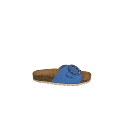 Autenti_ Sandalia bio tipo pala azul - Imagen 1