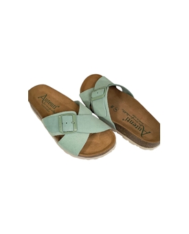 Autenti_ Sandalia tipo bio cruzada verde - Imagen 2