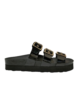 Autenti_ Sandalia venecia Vegano negro - Imagen 1