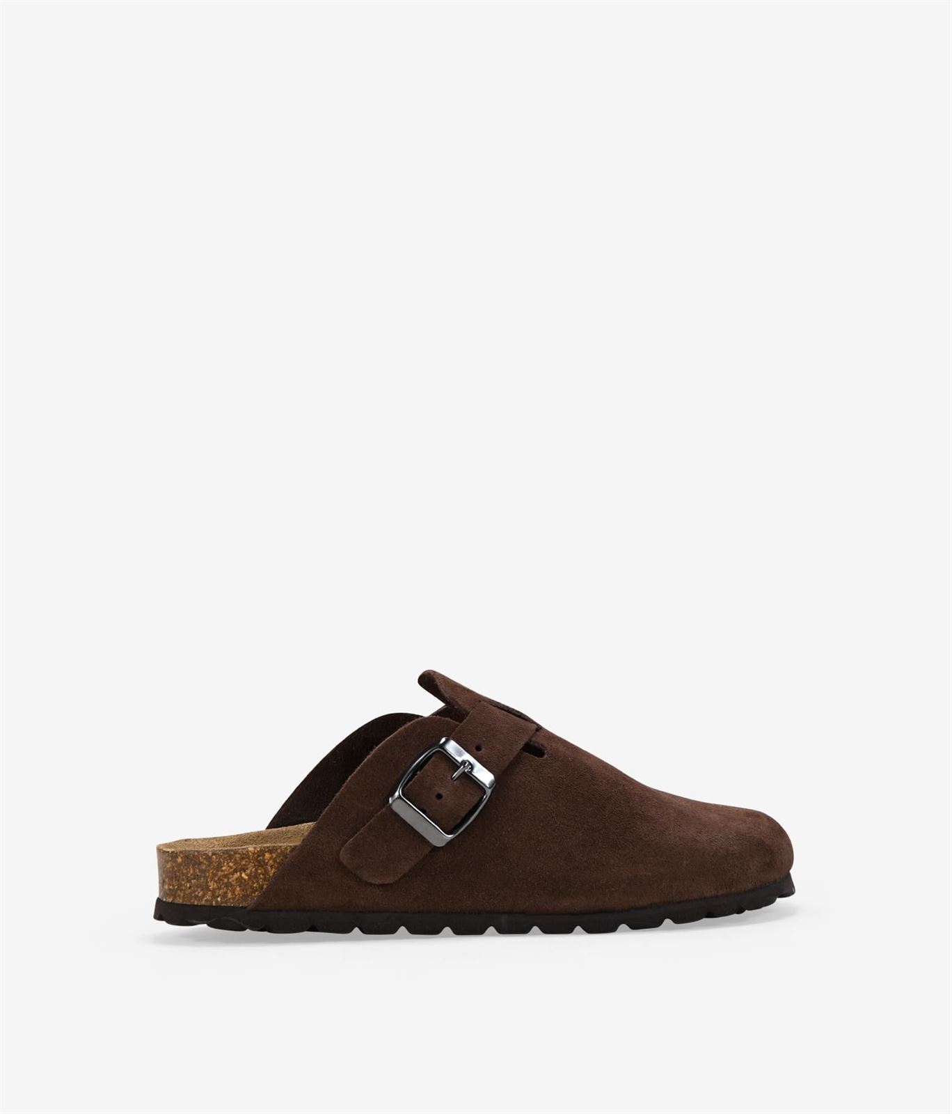 Autenti_ Zueco cosme serraje marrón - Imagen 1