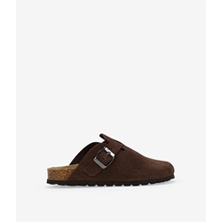 Autenti_ Zueco cosme serraje marrón - Imagen 1