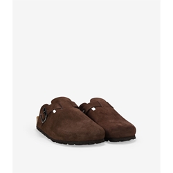 Autenti_ Zueco cosme serraje marrón - Imagen 2