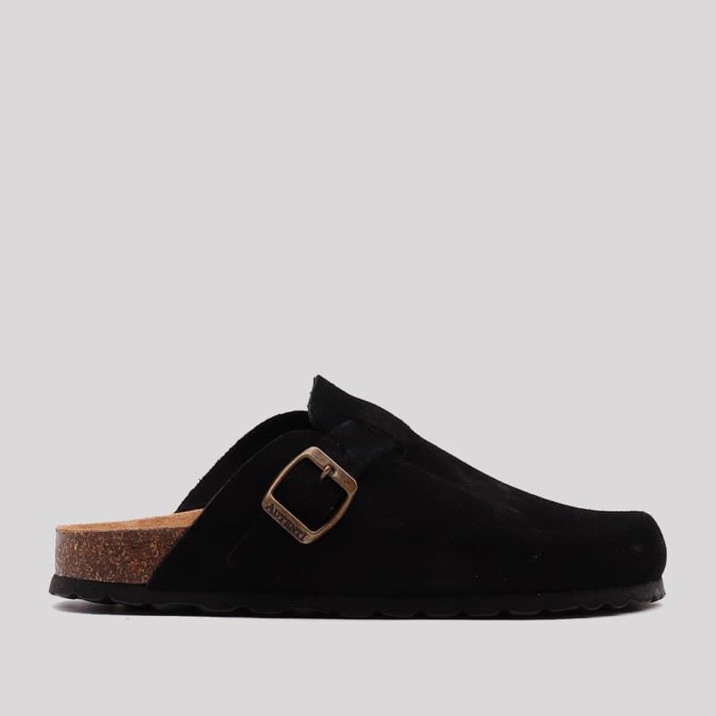 Autenti_ Zueco cosme serraje negro - Imagen 1