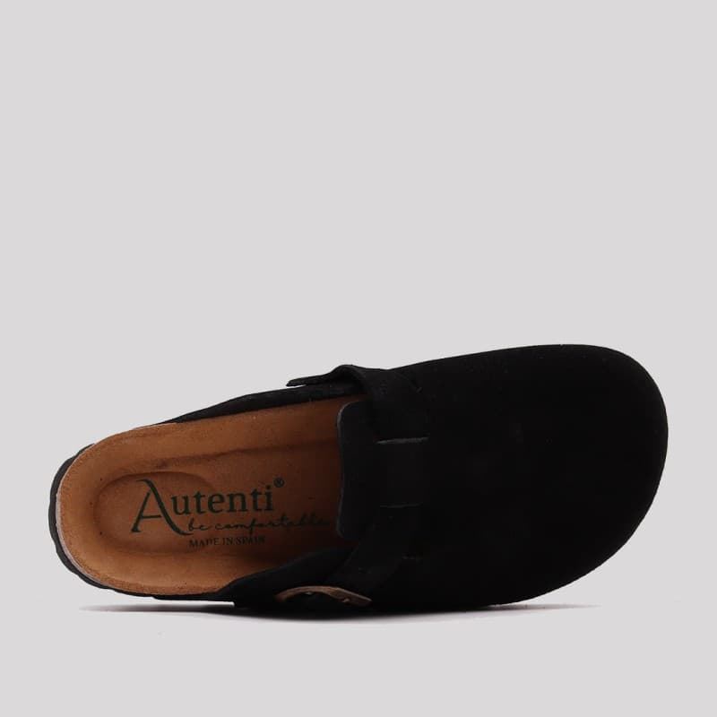 Autenti_ Zueco cosme serraje negro - Imagen 4