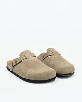 Autenti_ Zueco cosme serraje topo - Imagen 1