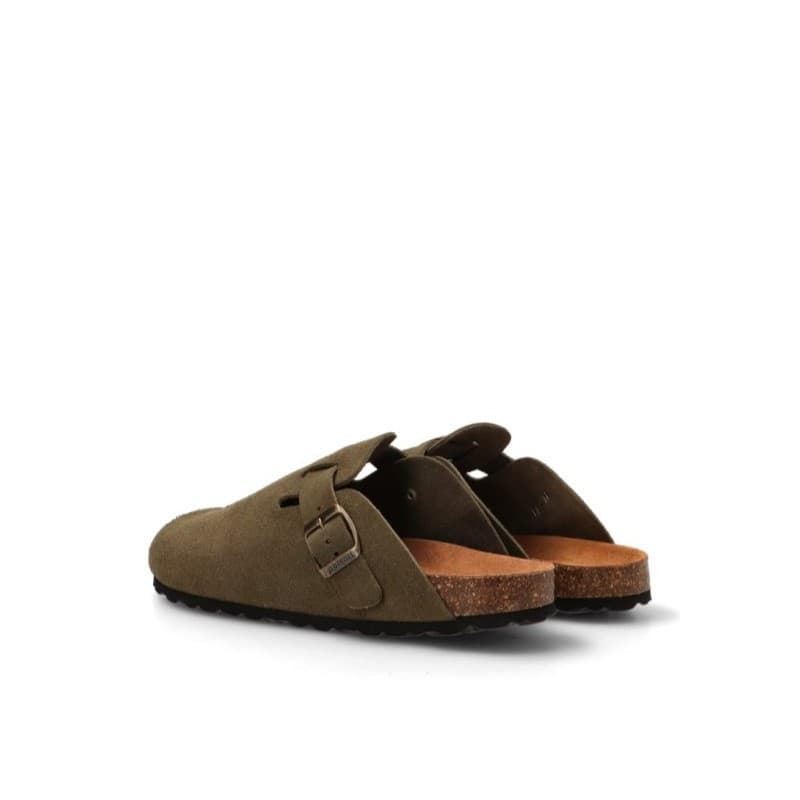 Autenti_ Zueco cosme serraje verde pino - Imagen 3