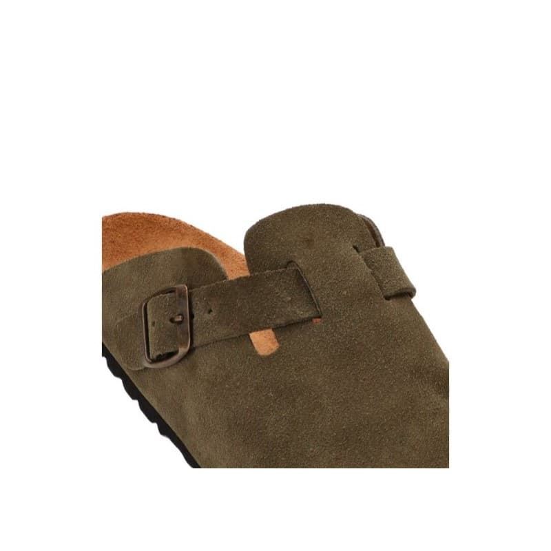 Autenti_ Zueco cosme serraje verde pino - Imagen 5