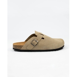 Autenti_ Zueco cosmo serraje topo chico - Imagen 1