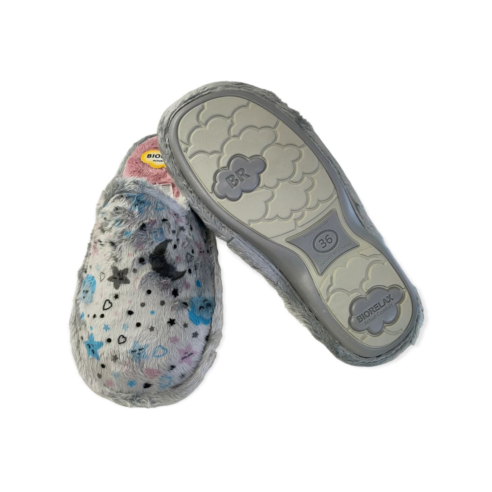 Biorelax_ Zapatilla abierta gris dreams - Imagen 3