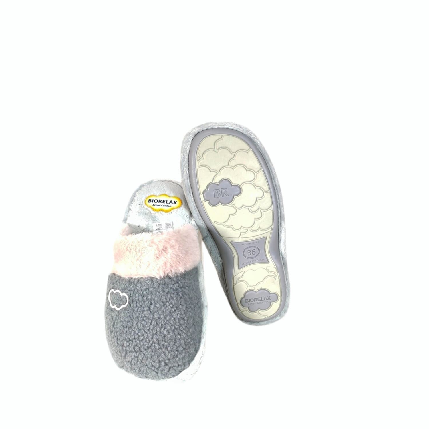 Biorelax_ Zapatilla abierta gris nube - Imagen 4