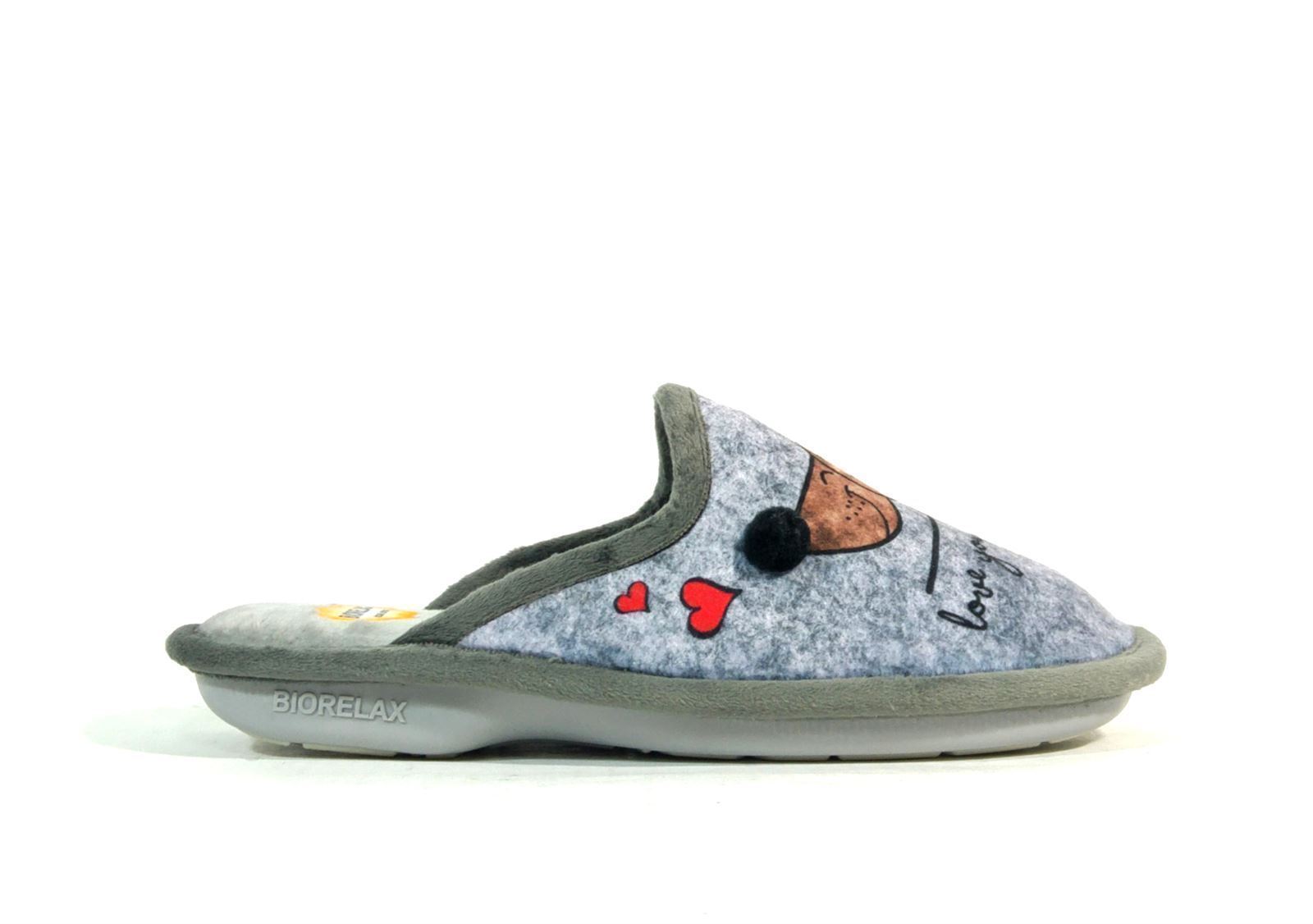 Biorelax_ Zapatilla grenoble gris - Imagen 1