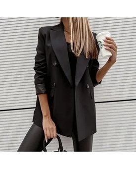 Blazer negra con forro - Imagen 1