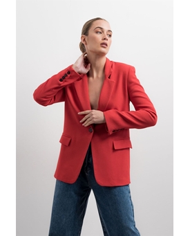 Blazer recta oversize roja - Imagen 2