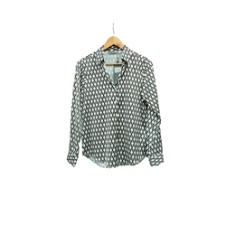 Blusa estampada blanco/negro - Imagen 1