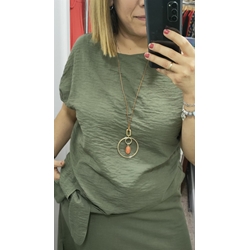 Buddyblue_ Blusa nudo verde - Imagen 1