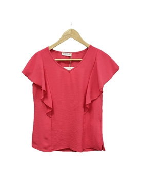 Buddyblue_ Blusa volantes coral - Imagen 1