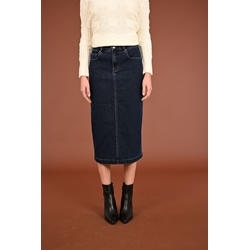 Buddyblue_ Falda denim abertura - Imagen 1