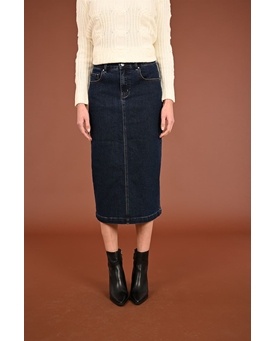 Buddyblue_ Falda denim abertura - Imagen 1