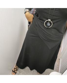 Buddyblue_ Falda larga aberturas laterales - Imagen 1