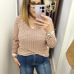 buddyBlue _ Jersey listas arcilla - Imagen 1