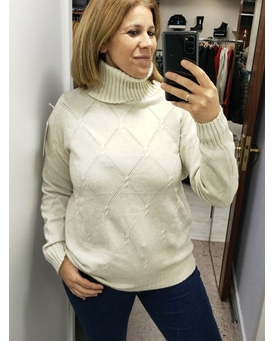 Buddyblue_ Jersey punto beige - Imagen 1