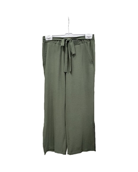 Buddyblue_  Pantalón ancho aberturas kaki - Imagen 1