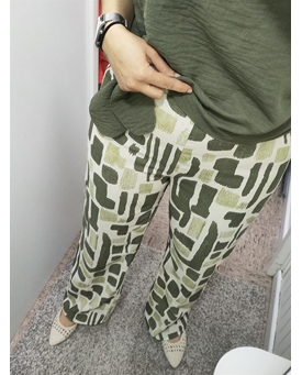 Buddyblue_ Pantalón estampado manchas - Imagen 2