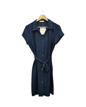 Buddyblue_ Vestido camisero navy - Imagen 1