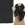 Bufanda negra topos blancos - Imagen 1