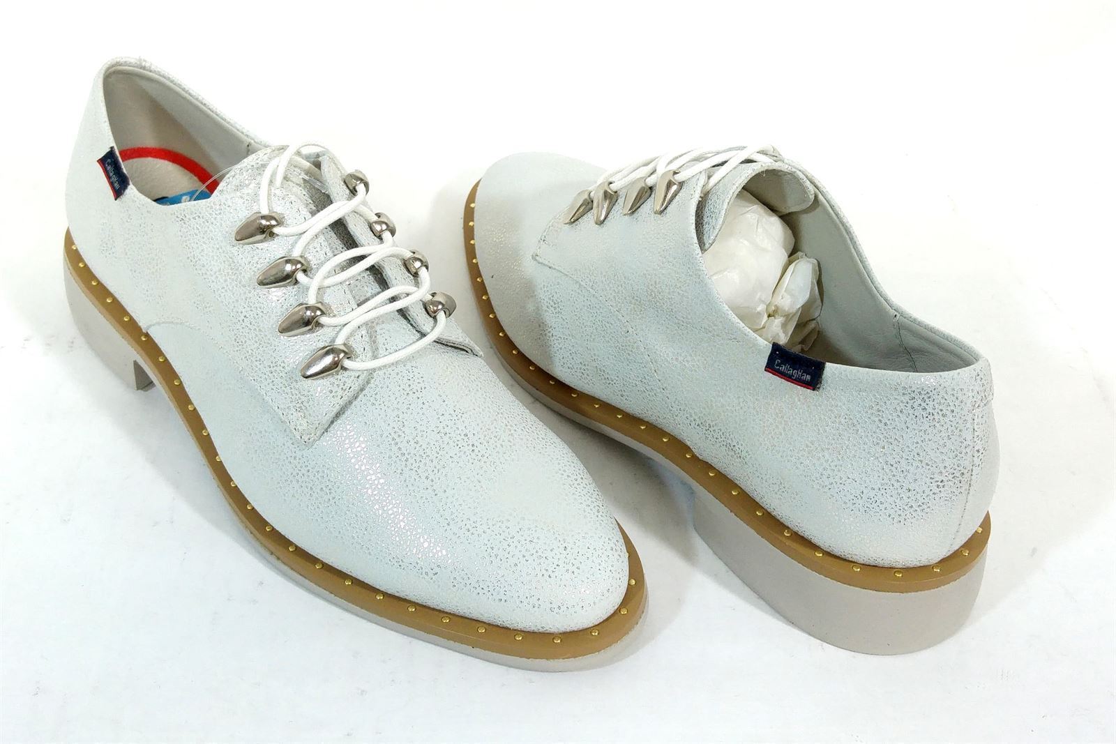 Callaghan_ Zapato cordones platino - Imagen 3