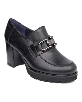 Callaghan_ Zapato tacón piel negro - Imagen 2