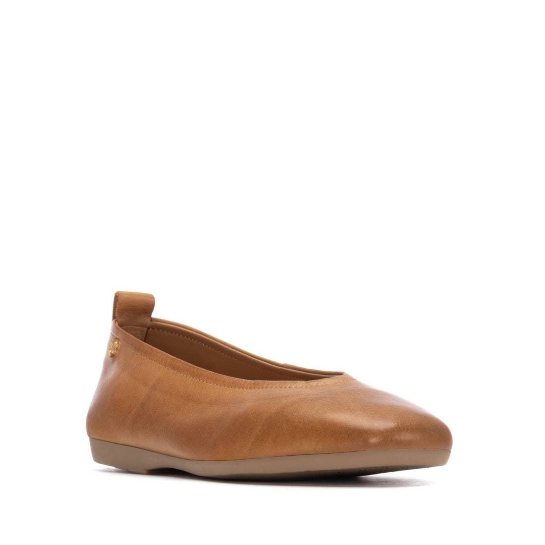 Carmela_ Bailarina piel camel - Imagen 3
