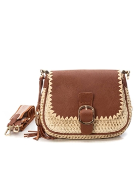 Carmela_ Bolso bandolera rafia - Imagen 1