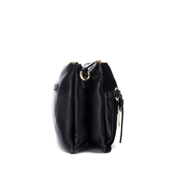 Carmela_ Bolso bandolera serraje negro - Imagen 2