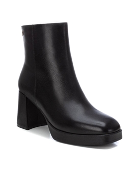 Carmela_ Botín piel negro tacon ancho - Imagen 2