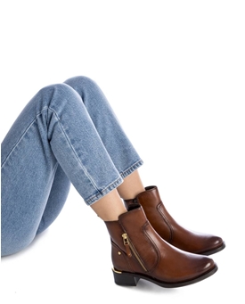 Carmela_ Botín tacón bajo cuero - Imagen 2